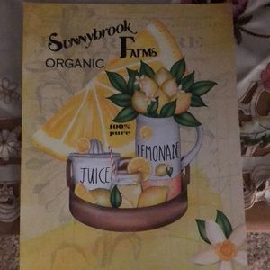 Cute lemonade art poster